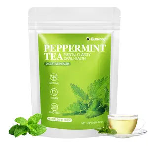 Pure Peppermint Tea | Herbal Supplement for Gut Health, Clear Mind & Fresh Breath, Natural Vegan GMO Free, 20 Tea Bags