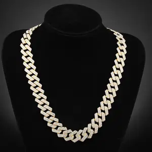 CZ Cuban Chain Cross-Border Fashion Chains for Men and Women Hip Hop Jewelry