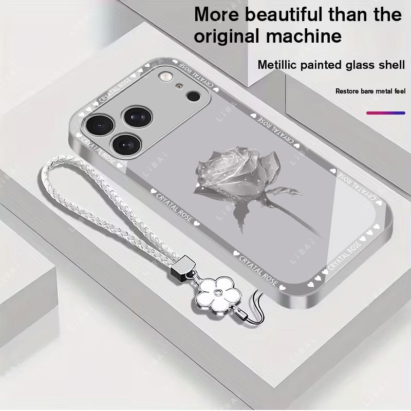 Brand new premium phone case,For iPhone 17/16/15/14/13/12/11 Pro Max Plus and Samsung models (S25, S24, S23, S22, S21, S20,A series) Free four-leaf clover lanyard，drop-proof and fingerprint-resistant，simple and elegant design，multiple colors available 995