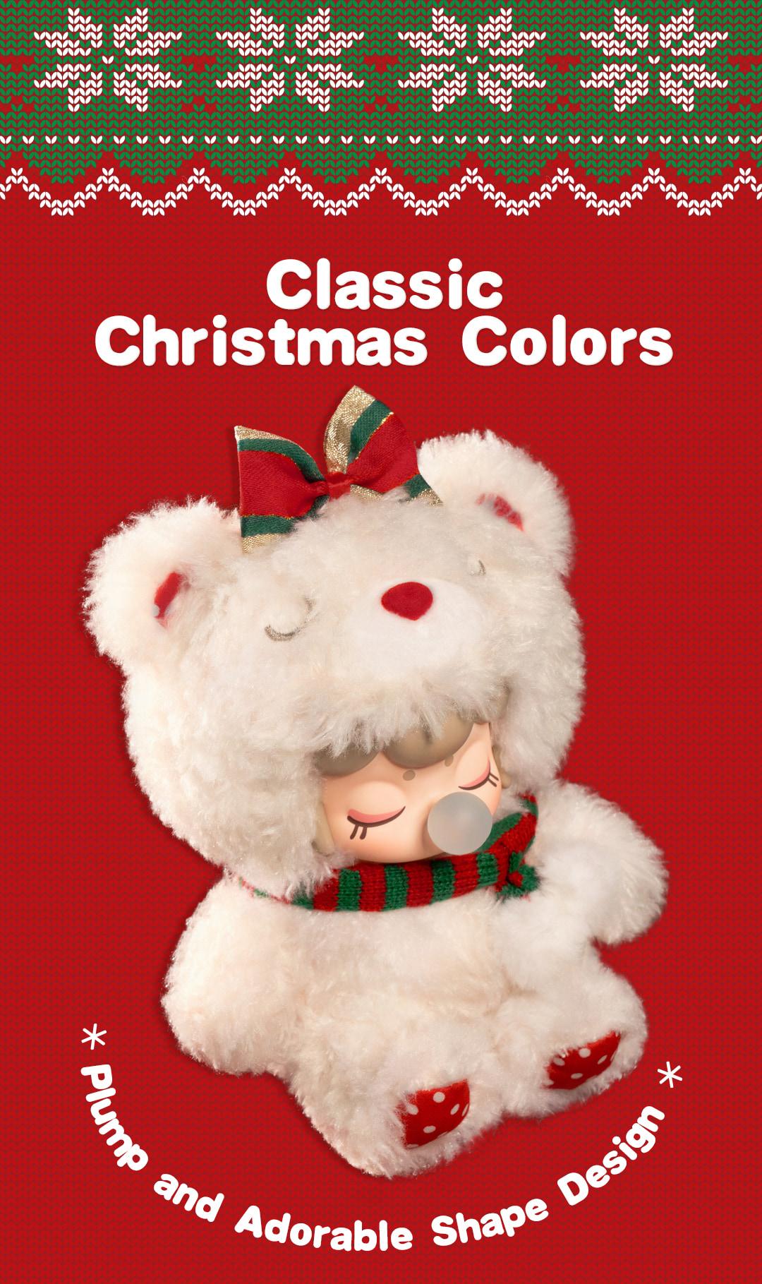 【Limited Edition】Rolife Nanci Christmas Bear Plush Pendant, Xmas Gift Ideas Keychain