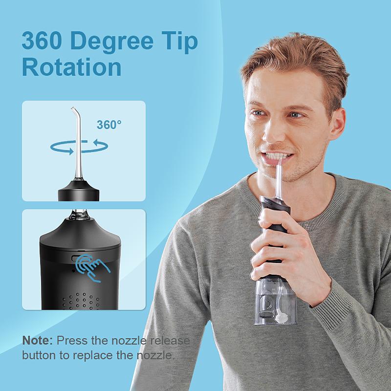 Operan C200/869 Portable Rechargeable Water Flosser, 200ML/300ml IPX7 Waterproof with Multifunctional 360° Rotating Tips, 4 Cleaning Modes, Cordless Oral Irrigator for Home & Travel,Gift, Electric Teeth Cleaner#TikTokShopBlackFriday, Whitening Operan C200/869 Portable Rechargeable Water Flosser, 200ML/300ml IPX7 Waterproof with Multifunctional 360° Rotating Tips, 4 Cleaning Modes, Cordless Oral Irrigator for Home & Travel,Gift, Electric Teeth Cleaner#TikTokShopBlackFriday, Whitening