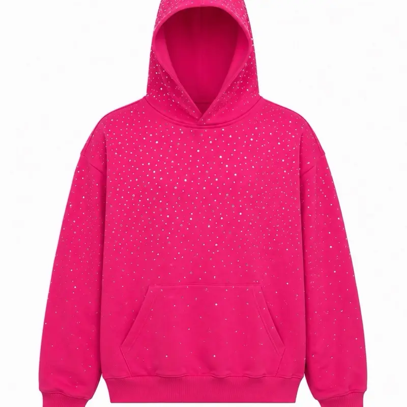 Sawabillio Premium Rhinestone Hoodie Spanish Christian