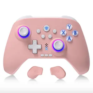 YUYIU Wireless Controller (Not for Xbox) - Features Hall Effect Joysticks, Macro Programming, Linear Triggers, 6-Axis Gyro, Dual Vibration & RGB Lighting | Includes Data Cable & Receiver