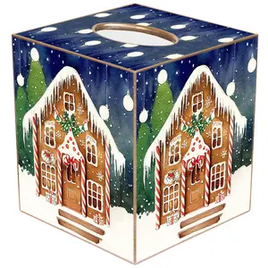 TB6637- Gingerbread house Tissue Box