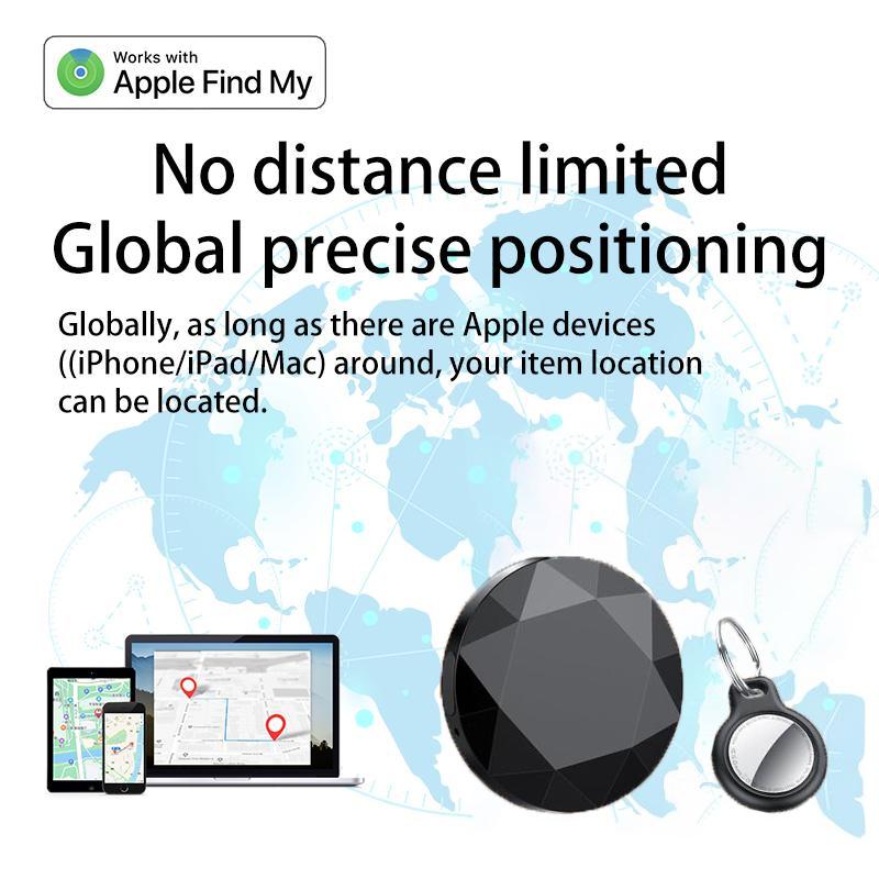 [Spring Deals] Tukio Tx03 GPS Tracker (iOS Only) for Cars & Pets -Mini Clear Design, Weatherproof Case, Anti-Lost Device, Works with Apple Find My (iOS Only), No Monthly Fees, IP67 Waterproof, Replaceable Battery Remote Bluetooth Protection