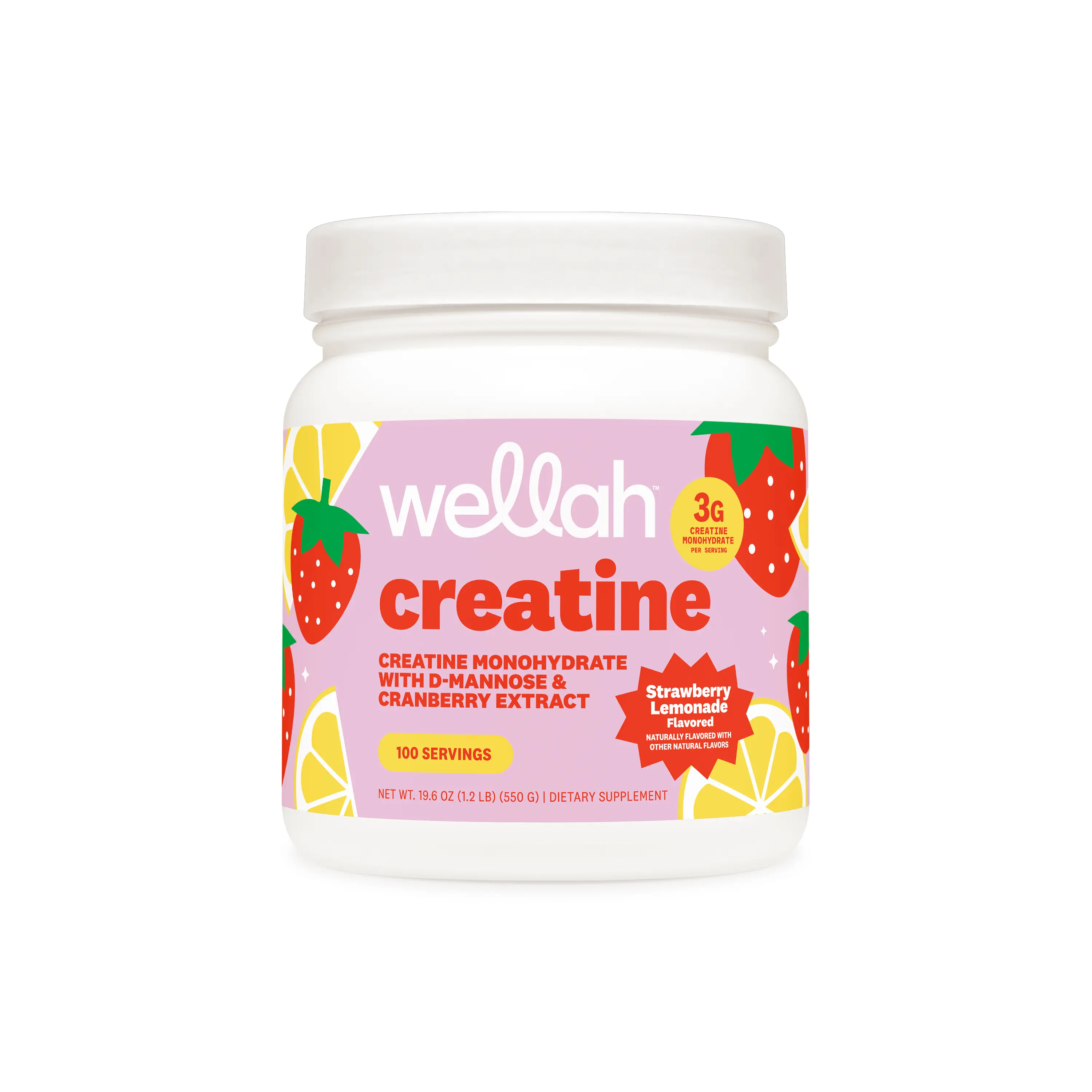 Wellah Creatine | Creatine Monohydrate Supplement For Woman | 3g of  creatine monohydrate   Per Serving | 100 Servings | creatine for women | tiktok shop deals |  gym essentials women |  supplements for women | nurse essentials | 100 Servings