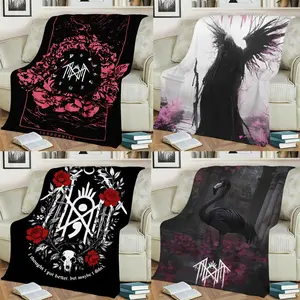 Sleep Token Flannel Blanket With Band Aesthetic 60x80 Inches Soft Warm Cozy Comfort For Home Decor & Relaxing Naps Ideal Gift For Music Fans