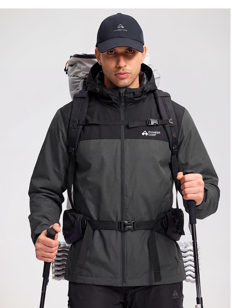 Pioneer Camp Men's Waterproof Packable Jacket for Spring Outdoor Sport Fashion