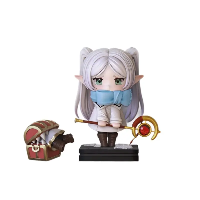 Frieren Anime Character Collectible Figurine - Exquisite Details Miniature Collectible Figure Decor, Art Toy Statue, Ideal for Fan Collections, Birthday Gifts, Novelty Collectables, Room Decor