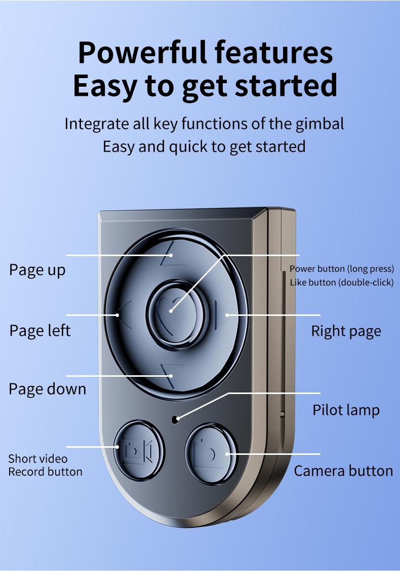 INFOJIFA Auto Face Tracking Tripod 360°  Rotatable Stainless Steel Stand with Remote & Gesture Control for iPhone Camera TikTok Vlog Streaming Video Selfie