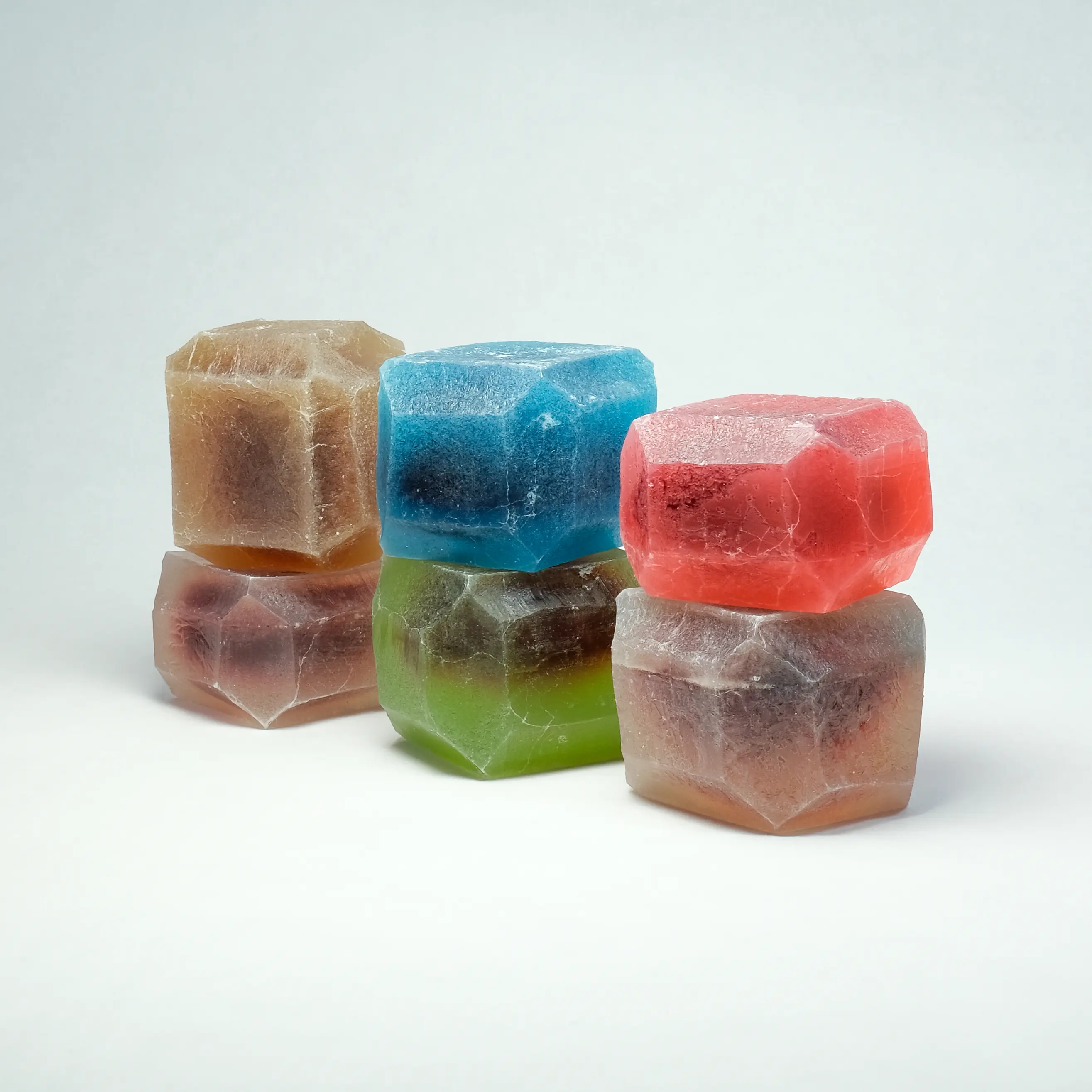 Silky Gem Crystal Candy Collection - 6 Jam-Filled Vegan Gluten-Free Handcrafted Sweet Treats for ASMR & Gourmet Gifts