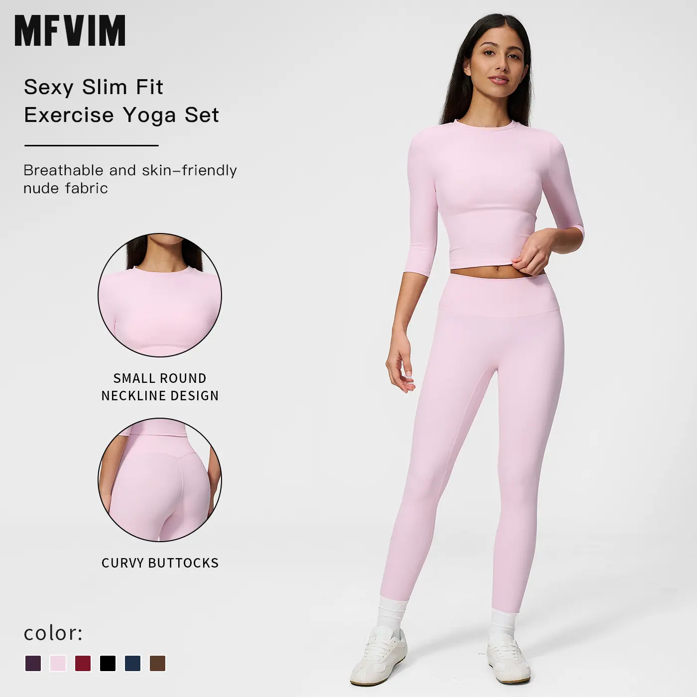 MFVIM Women's 2-Piece Fuzzy Texture Workout Set, High-Stretch Compression Activewear with Fitted Short Sleeve T-Shirts & Leggings for Gym, Yoga, Fitted Yoga Set, Gym Workout Women