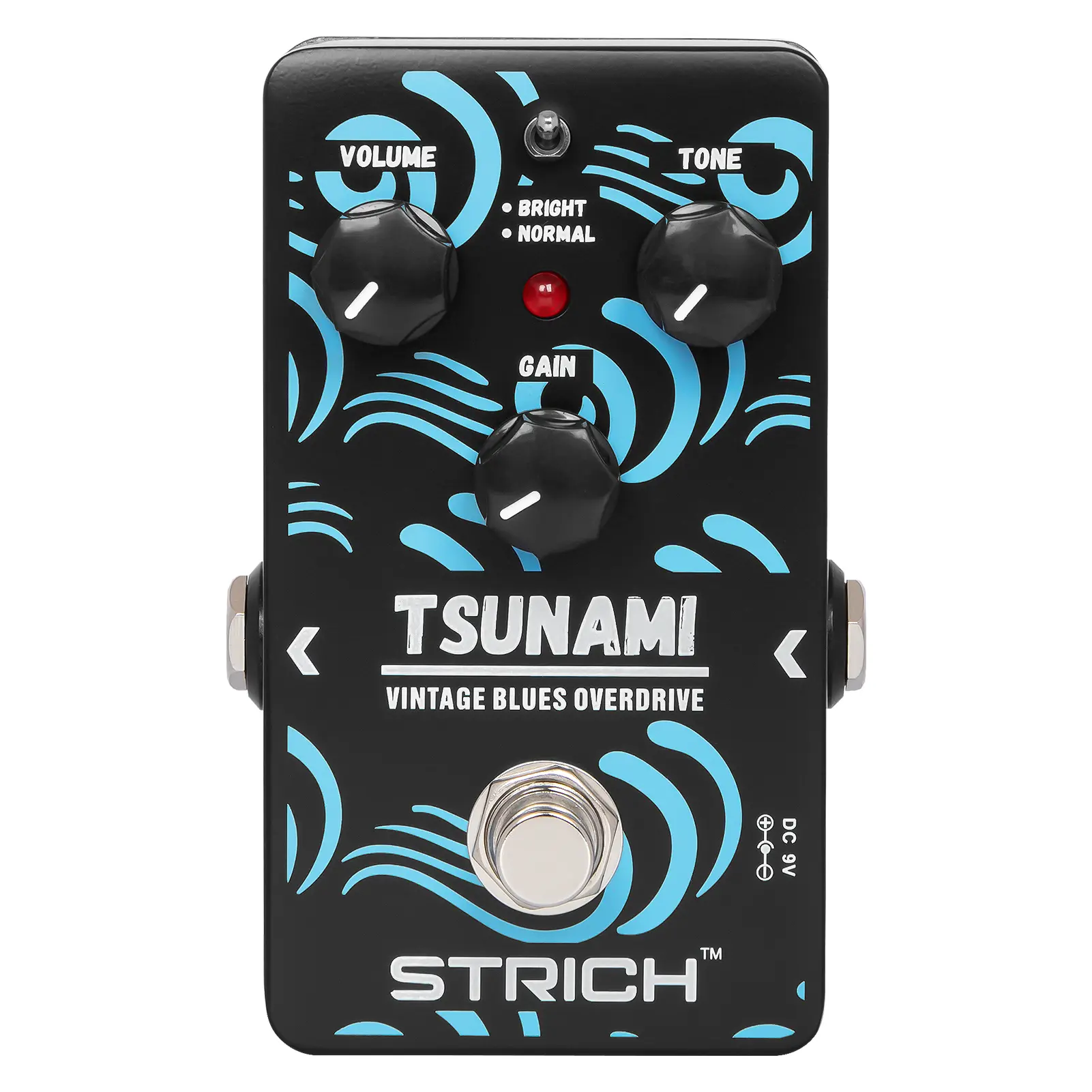 STRICH Overdrive Guitar Pedal, Blues Drive Vintage Overdrive Effect Warm/Hot Modes True Bypass Alloy Distortion