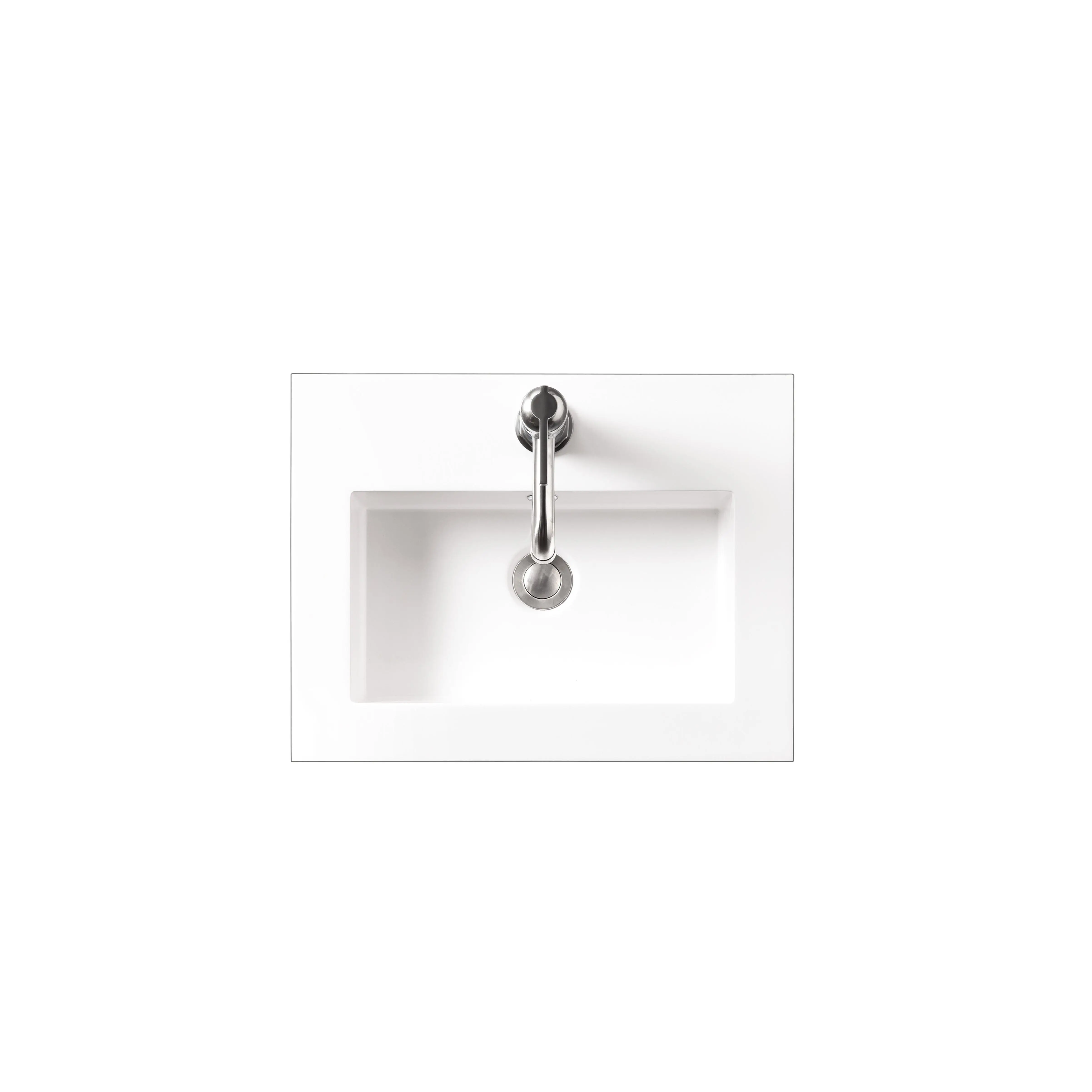 James Martin CSP-S2016-WG Composite Countertop 20"W x 15.4" D Sink , White Glossy