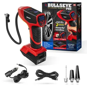 Bullseye Pro Rechargeable Tire Inflator - Fast, Portable, and Efficient