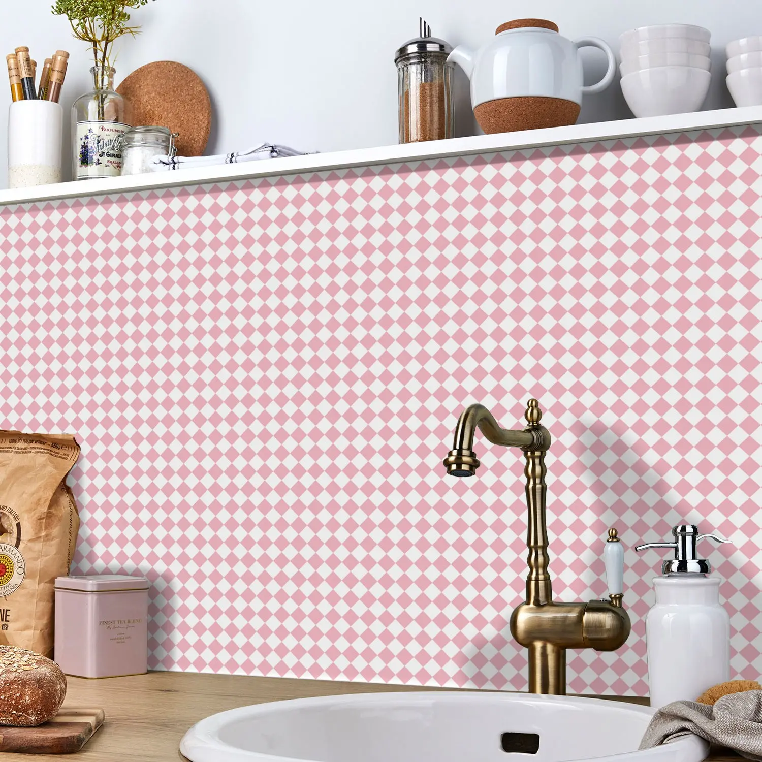 Modern and Chessboard Wall Stickers, Tear Off, Matte Waterproof, No Residue Glue, Essential for Home Upgrades
