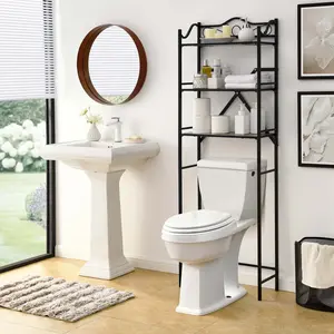 Metal Freestanding Over The Toilet Storage