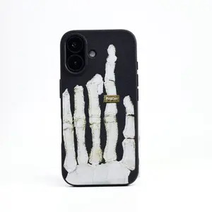 Suitable for iPhone 17 16 15 14 13 Fun Skull Palm SiliconePhone Case, iPhone 16 15 Plus Skull Men's and Women'sPhone Cases A must-have fashion accessory for menand women.17promax case/16Plus case/15promaxcase
