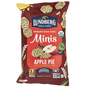 Lundberg Organic Rice Cake Minis, Apple Pie, 5 oz (142 g)