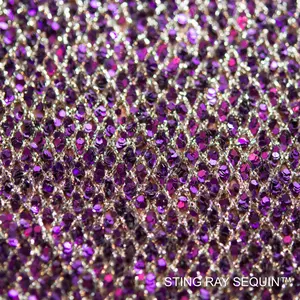 Sting Ray Sequin - Purple Derma | Glitter Walls