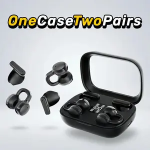 Fluffdrip Q10 Couples Gift Edition: 2 Pairs Wireless Earbuds in One Case - Q10 TWS Bluetooth 5.4 Audio Headset - Low Latency Gaming & HD Call outdoorfun