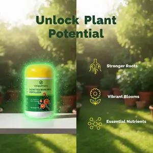 Organic Bone Meal Fertilizer – Natural Plant Food for Strong Roots, Flowering & Vegetable Growth – Indoor & Outdoor Garden