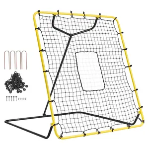 Baseball And Softball Rebounder Net 4x4.5 Ft With PitchBack Adjustable Angles For Training, Backyard Practice And Field Use, Portable Frame, Weather-Resistant Mesh, Easy Assembly For Pitchers And Hitters