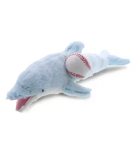 PLUSH BASEBALL - SUPER-SOFT PLUSH - DOLPHIN LARGE