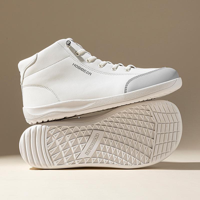 HOBIBEAR Women's & Men's High-Top Leather Barefoot Shoes | Wide-Toe Shoes | High-Top Leather