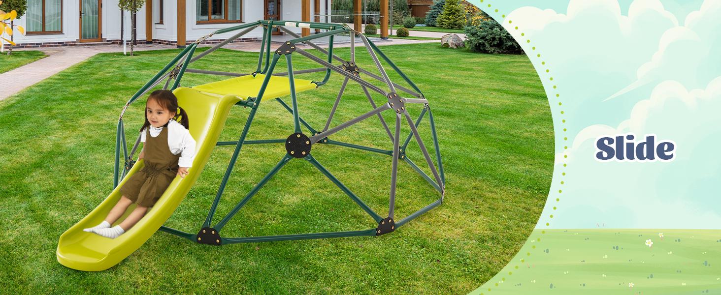 Costzon Kids Playground Climber, 2 in 1 Indoor Geometric Dome Climber Set, Metal Jungle Gym Monkey Bar Climbing Toys Father's Day Gift Costzon Kids Playground Climber, 2 in 1 Indoor Geometric Dome Climber Set, Metal Jungle Gym Monkey Bar Climbing Toys Father's Day Gift