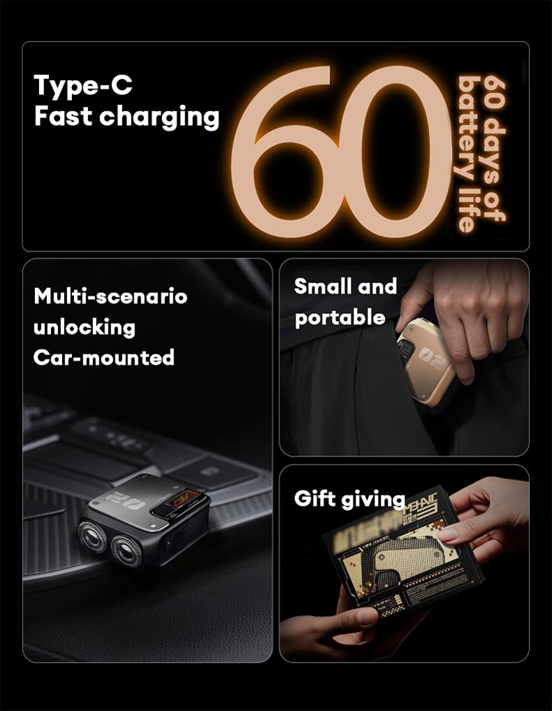 PAXA Mini Electric Shaver - Magnetic Dual Blades Curved Blade Mesh Waterproof Skin-Friendly Washable Rechargeable High-Speed Motor with Long-Lasting Battery Compact Portable Facial Matte Smooth Titanium