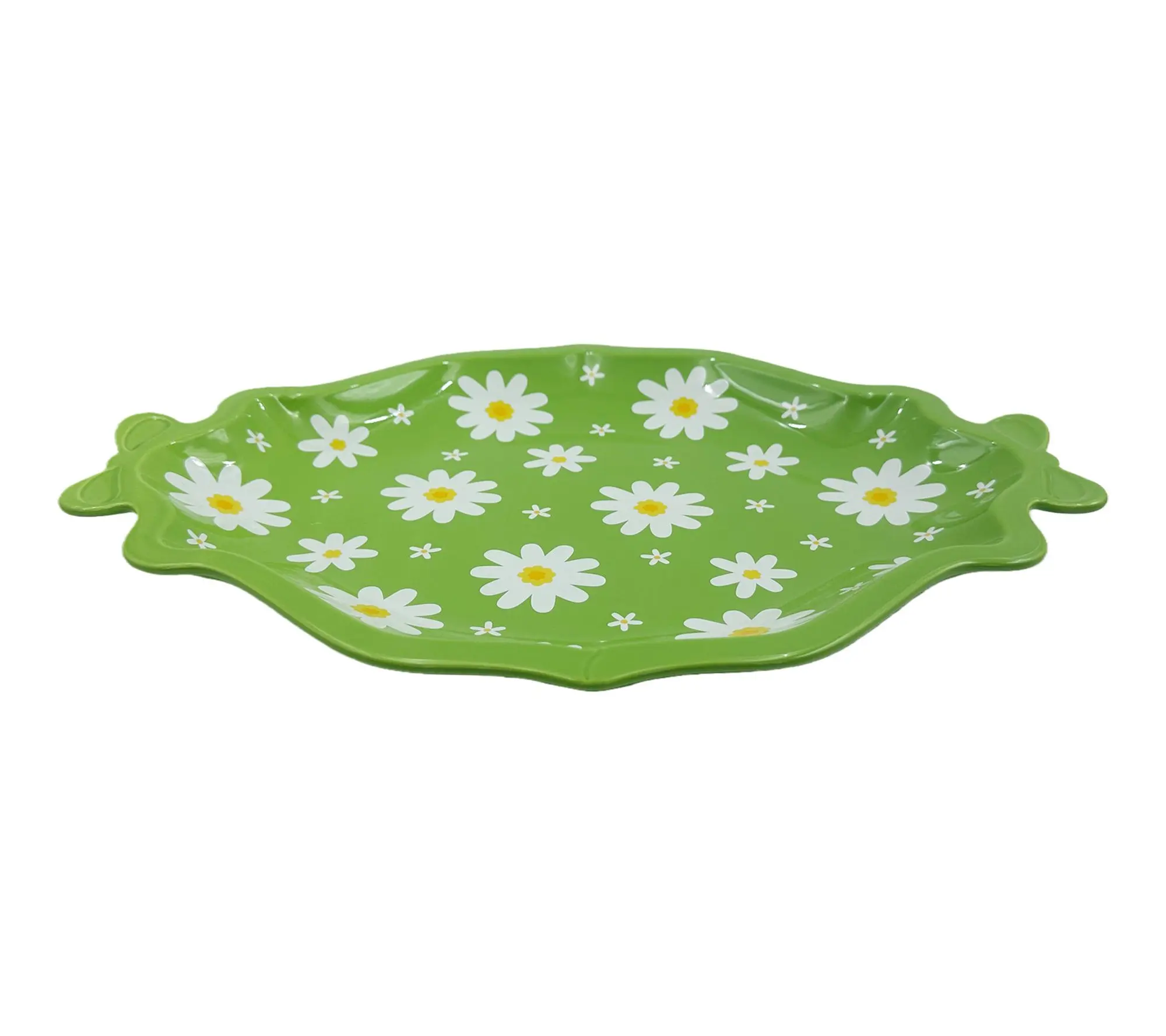 Temp-tations 14" Platter with Figural Bow Handles