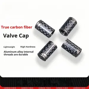 Car-style carbon fiber tire valve caps for Mercedes-Benz, Audi, BMW, Ford, Dodge, Toyota, Mazda, Lexus auto parts (4 per box)