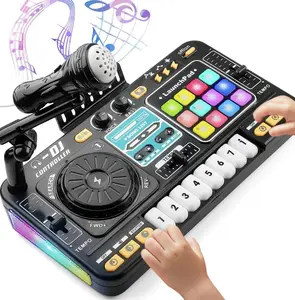 Jumpstart Sale Multifunctional DJ Controller Toy, 1 BoxMusic Simulation Toy with Microphone & Piano Key,Educational Music Toy for Kids, Home EntertainmentToy for Kids