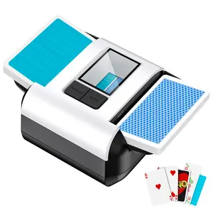 CUIYKAI M1 Rechargeable Automatic Card Shuffler - Quiet & Electric 2-Deck Dealer for UNO, Poker, Blackjack & Home Games