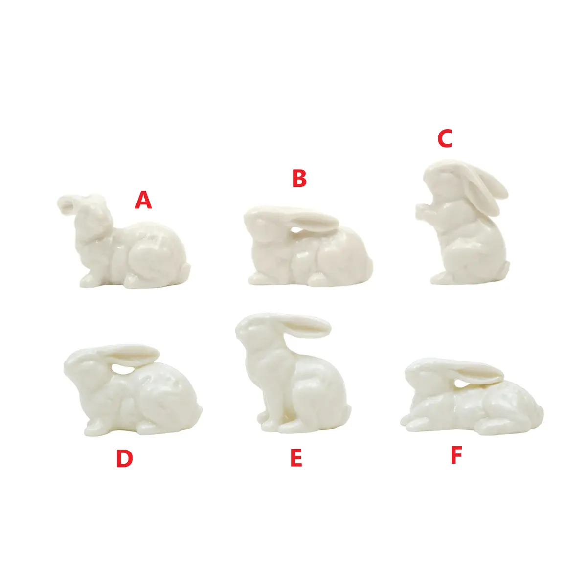 Tiny Ceramic Bunny - Sold Individually