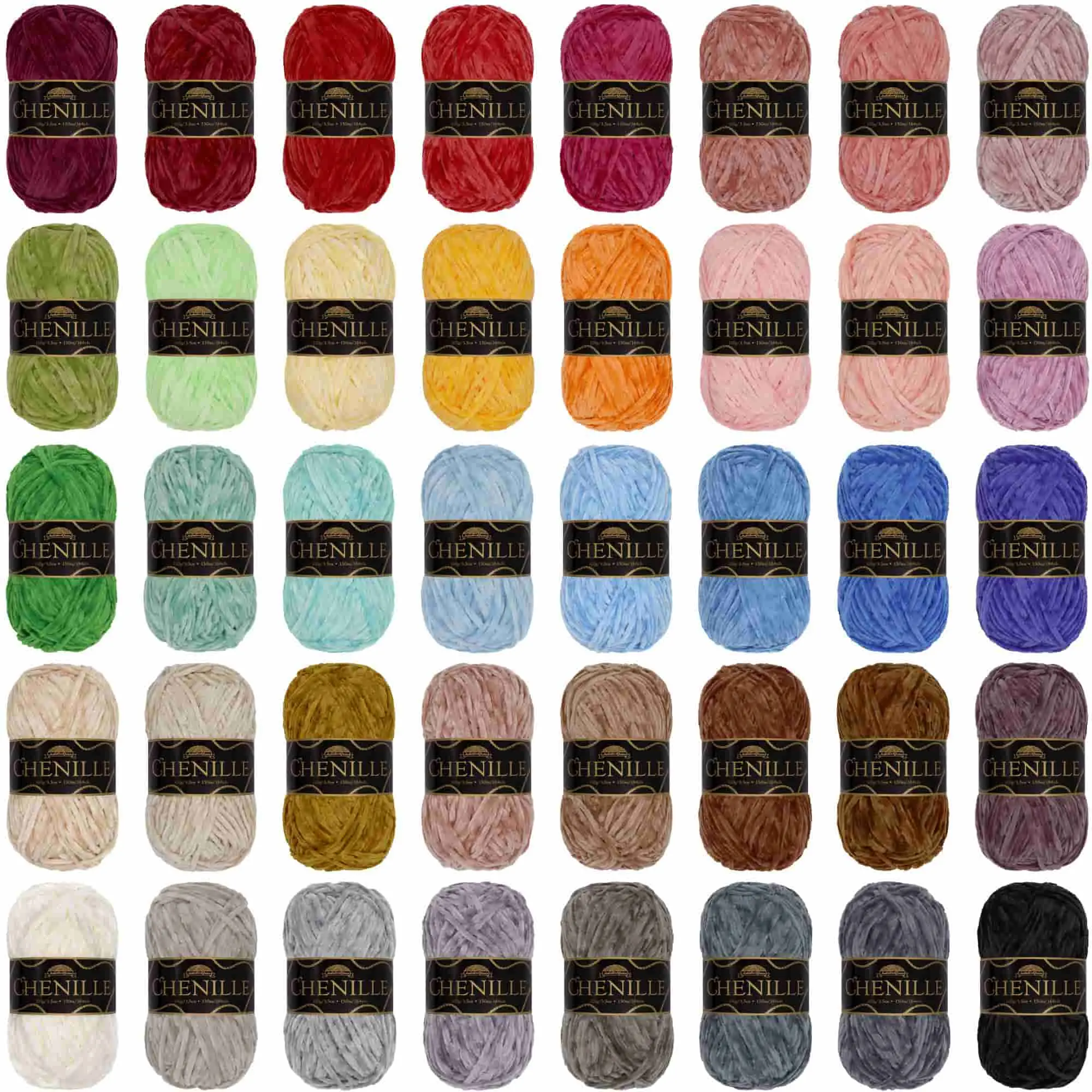 Chenille Yarn: 2 Skein Packs Chenille Yarn: 2 Skein Packs
