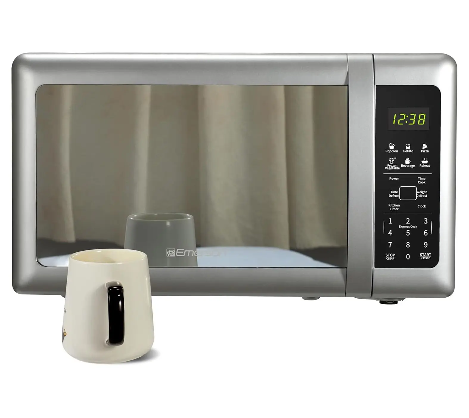 Emerson 0.7 Cu Ft 700W Touch Control Mirror Finish Microwave