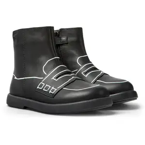 Camper Black Sketch Penny Bootie