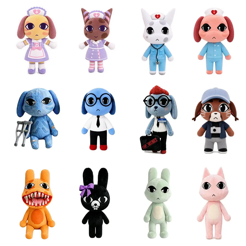 Animal Hospital Playset for Kids, Cute Plush Animal Doctor Toys, Pretend Play Veterinary Clinic Game with Stuffed Animals, Educational Role Play Toy Gift for Toddlers Girls Boys