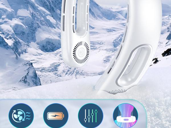 Neck Fan, Hands Free Bladeless Neck Fans Portable Rechargeable, 360° Cooling Neck Fan, 4 Speeds, Quiet, 5200 mAh Battery Operated USB Wearable Personal Fan Gifts for Women, Travel, Outdoor Neck Fan, Hands Free Bladeless Neck Fans Portable Rechargeable, 360° Cooling Neck Fan, 4 Speeds, Quiet, 5200 mAh Battery Operated USB Wearable Personal Fan Gifts for Women, Travel, Outdoor