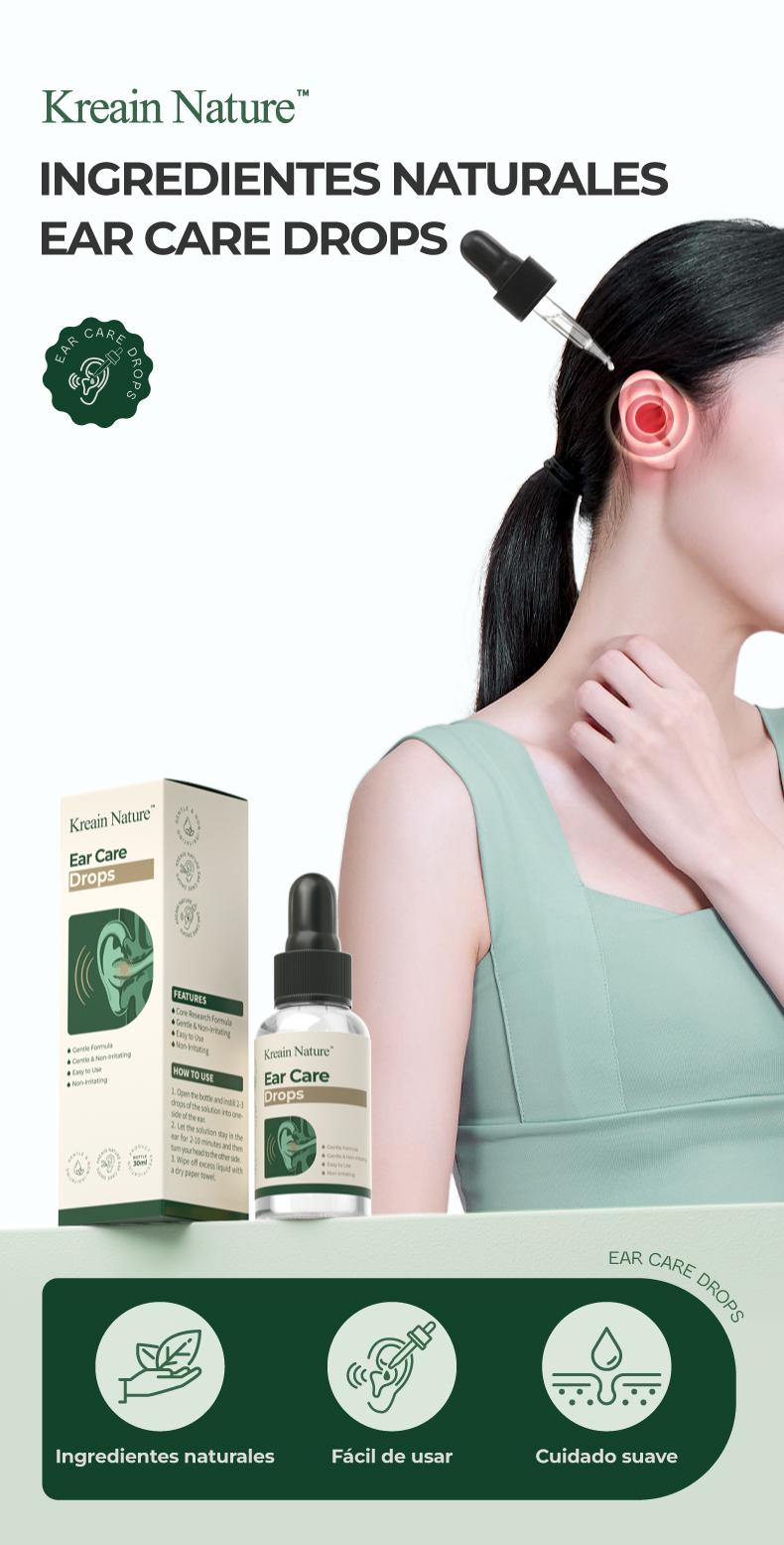 【Buy 1 Get 1 Free】Kreain Nature 12 Ear Care Drops Gentle Formula, Non-Irritating Gentle Formula, Easy to Use & Portable dealsforyoudays