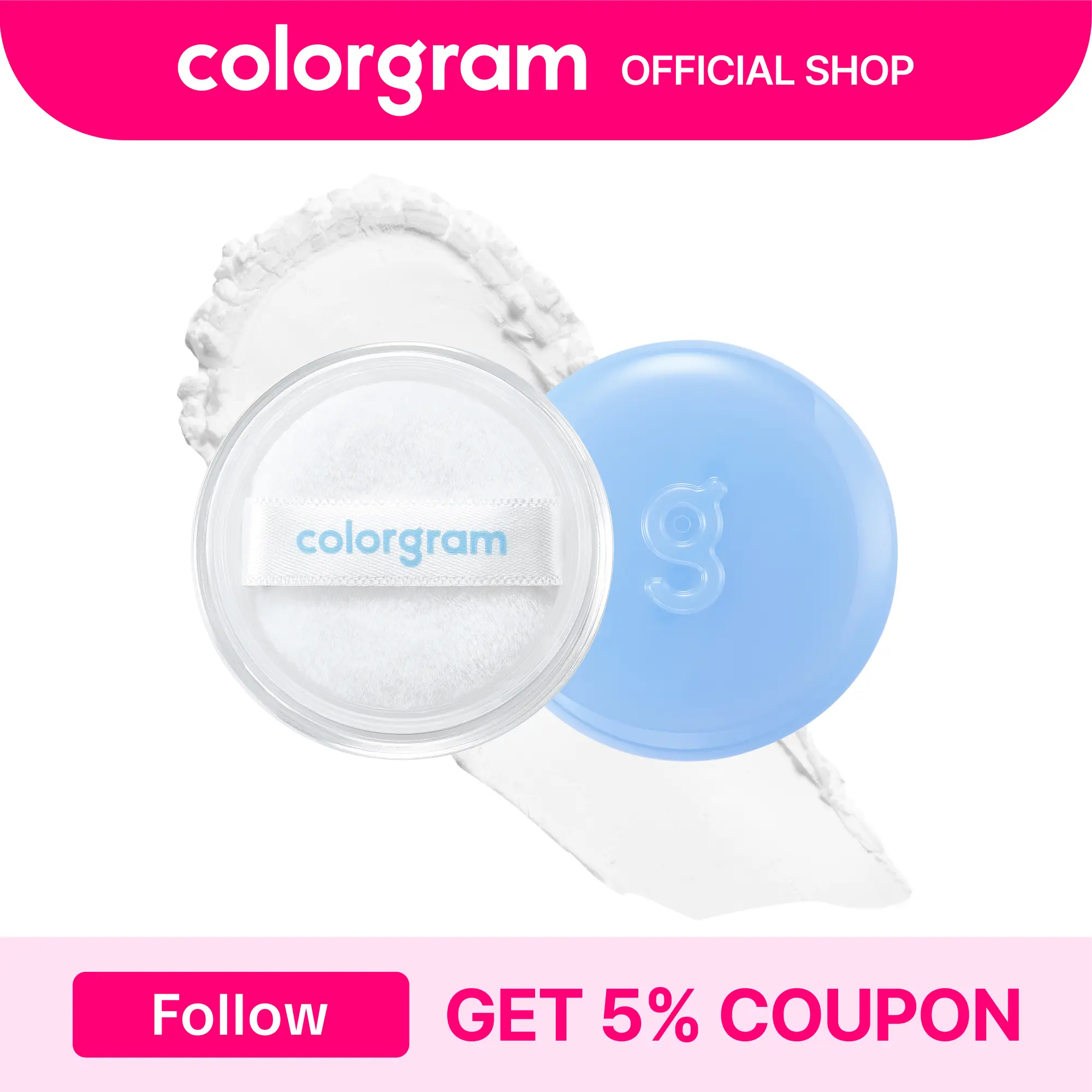 Colorgram Tintin Dory Blur Powder – long-lasting pore-perfecting setting powder with oil-control matte finish I summervibes