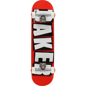 Baker Brand Logo Complete Skateboard - 8.0" Red/White/Black