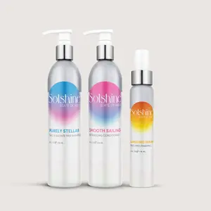 Solshine Sunkissed Bundle - Purely Stellar Shampoo, Smooth Sailing Conditioner & Aloe Vera Serum for Healthy Hair