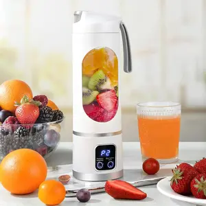 Portable Personal Size Blender, Cordless Mini Blender for Shakes & Smoothies, USB-C Rechargeable, BPA Free Travel Juicer, Powerful Blending Suit in Office/Home/Gym