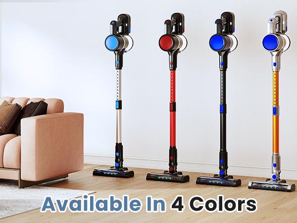 3-in-1 Cordless Stick Vacuum Cleaner, Lightweight with LED Headlight, 10KPa Suction for Carpet, Hard Floor and Pet Hair, Black Blue