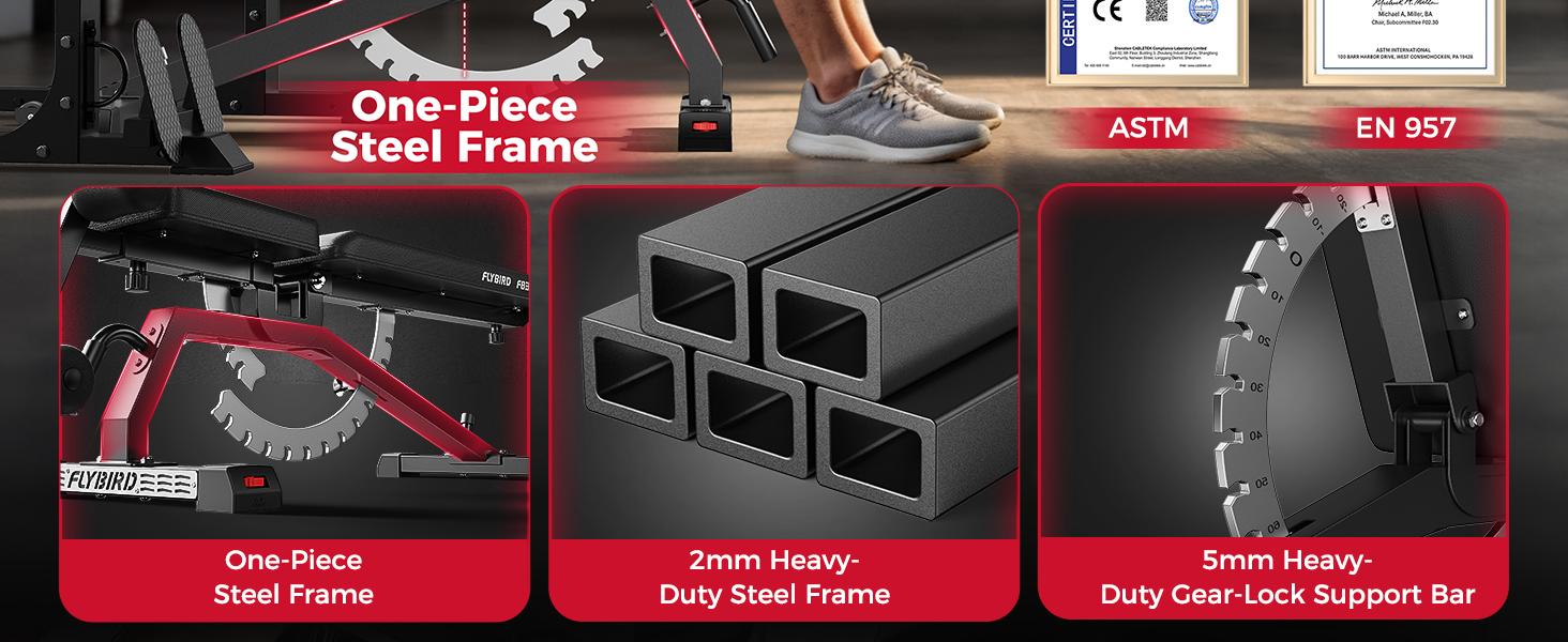 FLYBIRD Strength Training Bench for Home Gym, Adjustable Weight Bench can be Folded for Storage/Vertical Storage, Space-Saving Workout Bench#Summervibes summervibes,