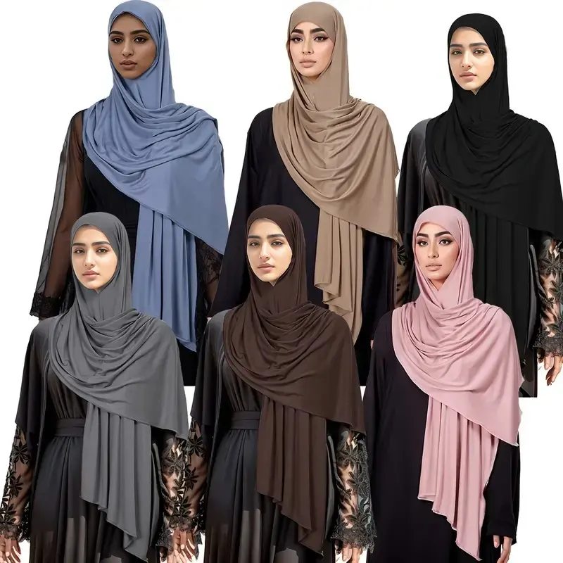 Women's Silk-Like Headscarf, Soft Rectangular Aligned Wrap, Comfortable Skin-Friendly Shawl for Daily Wear & Travel, Female, Soft Drape, Travel Ready, One Size, Soft Touch