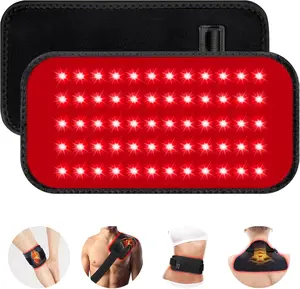 3-in-1 Infrared Light Therapy Pad for Body Pain Relief, NIR Deep Therapy for Back, Knees, Hands and Feet, Portable 660nm & 850nm Heated Light Therapy Wrap for Home Use, Gift for Women and Men
